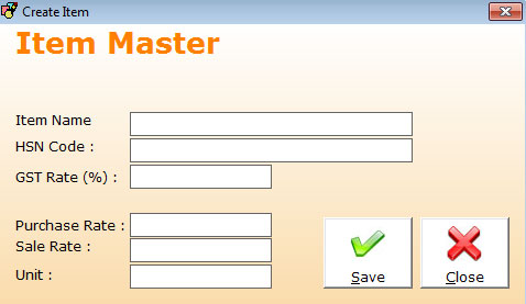 Item / Product Master